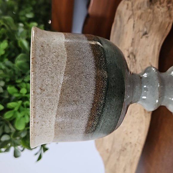 Handmade Pottery Wine Goblet - Picture 4 of 5